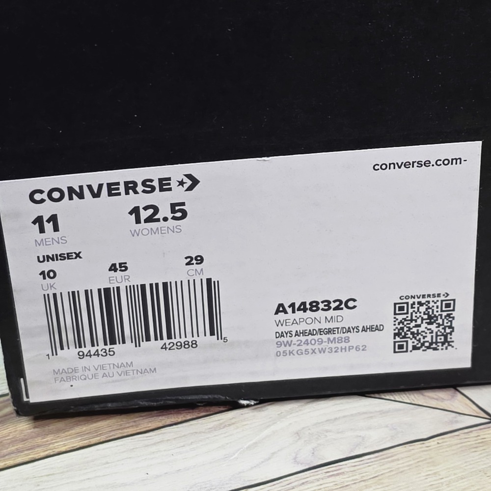 Converse Weapon Luxe Mid Sneakers 'Days Ahead' A14832C Red Men's Size 11 - Picture 9 of 9